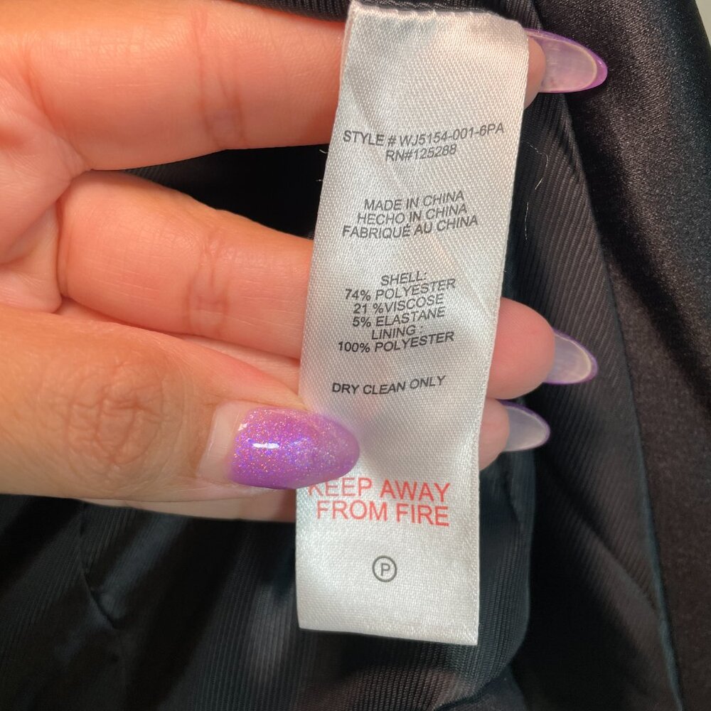 Jason Wu Size Medium Tuxedo Satin Shawl Collar On… - image 7